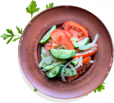 Салат "Овощной микс" Ресторан "Сябры"